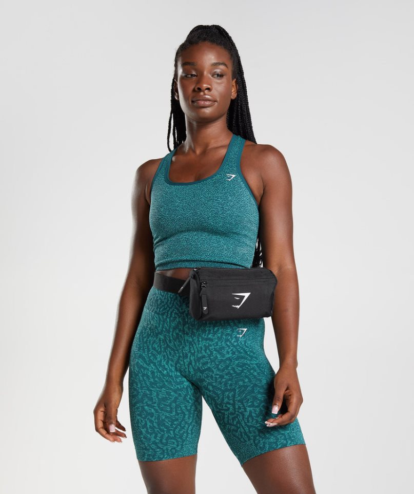 Gymshark Sharkhead Cross Body Waist Bags Black | CA DA3068